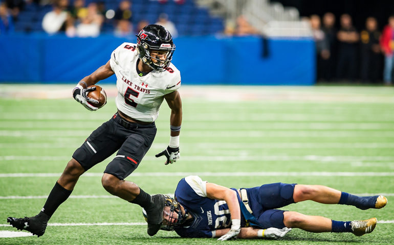 High School Football: OK3Sports coverage of the Class 6A Div. I State quarterfinals featuring O'Connor Panthers and the Lake Travis Cavaliers on Saturday, December 09, 2017 at Alamodome in San Antonio, TX. Photo: OK3Sports/Luke Kelley