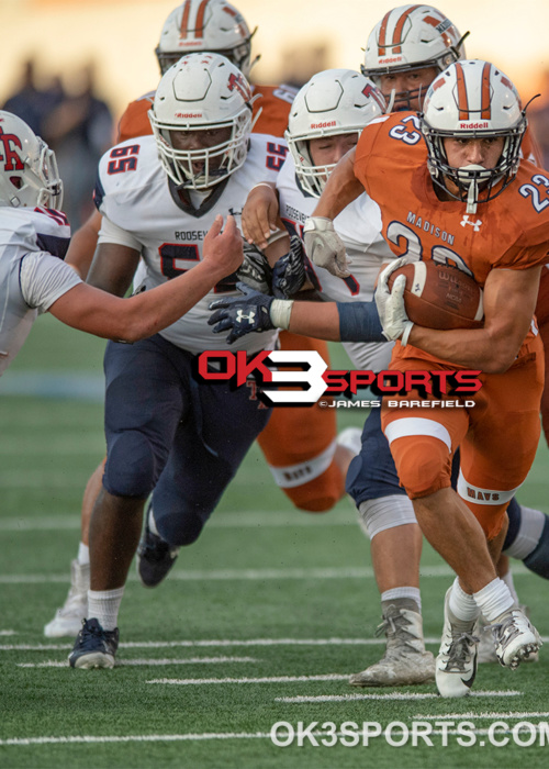 Ok3sports, football, high school football, Texas football, txhsfb, Heroes stadium, Madison mavericks, Madison high school, Madison mavericks high school football, Madison football, Roosevelt football, Roosevelt roughriders, Roosevelt high school football, dante haeggans, aydin hoffman, Jacob Jackson, rashad Owens