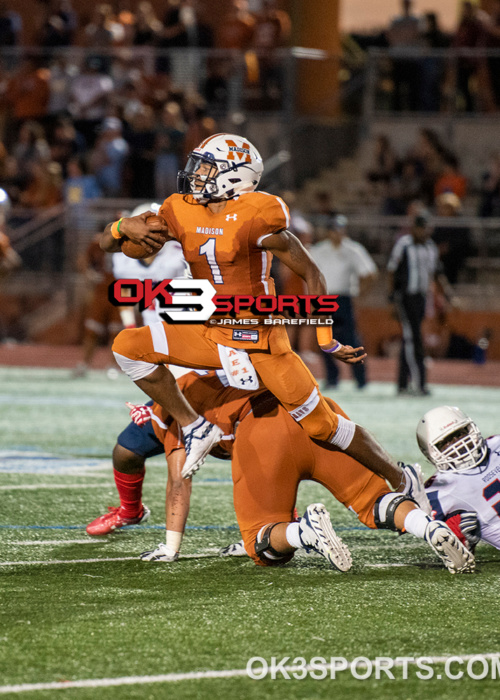 Ok3sports, football, high school football, Texas football, txhsfb, Heroes stadium, Madison mavericks, Madison high school, Madison mavericks high school football, Madison football, Roosevelt football, Roosevelt roughriders, Roosevelt high school football, dante haeggans, aydin hoffman, Jacob Jackson, rashad Owens