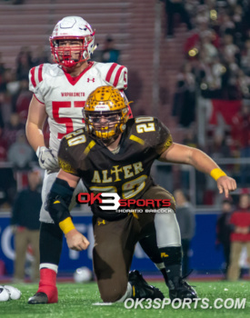 Ok3sports, football, high school football, Ohio football, connor bazelak, peter riazzi, archbishop alters, alters football, alter knights football, regional semifinals, region 12, division III, alexander stadium, piqua ohio, derek willits, brandon mcdonald