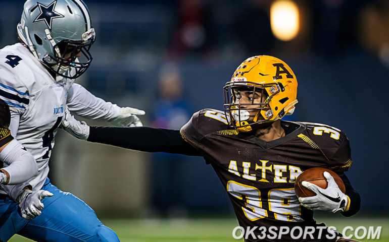 #ok3sports, high, school, football, ok3sports, 2018 OHSAA Football State Championships. ohsaa, The Benson Hall of Fame Stadium, canton ohio, 2018 state championship, alter football, archbishop alter football, kettering ohio, kenston bombers, CJ Hicks Jr., brandon mcdonald, connor bazelak, malik allen