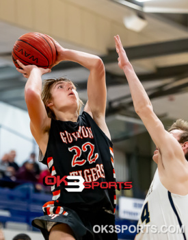 basketball, kingfisher, OK., kingfisher boys basketball, kingfisher yellowjackets basketball, kingfisher high school, guymon tigers, guymon high school, guymon boys basketball, mark arledge, jett sternberger, Matthew stone, alec sappington