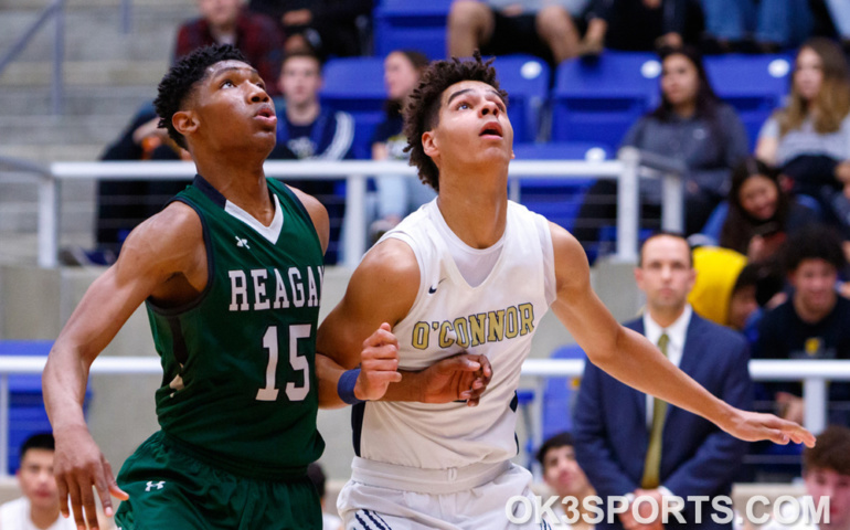 #ok3sports, 2019, Basketball, Basketball pictures, Boys, Boys Basketball, High School, Northside Sports Gym, O'Connor, O'Connor Basketball, O'Connor Panthers basketball, OK3Sports, Patrick Forister, Reagan Rattlers, Reagan Rattlers basketball, San Antonio, SnapPics, Sports, high school basketball pictures, brendan wenzel, brandon jones, keith davis, will carsten