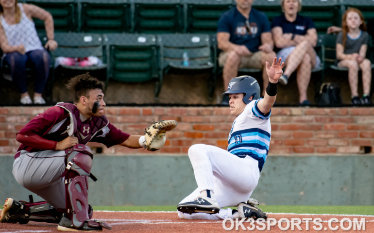 #ok3sports, baseball, enid, oklahoma, david allen memorial ballpark, ambren voitik, koby hudson, garrett brooks, bryce osmond, high school baseball, ok3sports, sports photography, Enid high school baseball game, enid high school baseball at david allen memorial ballpark, geo blackshaw catcher, geo blackshaw