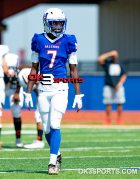 #ok3sports, sports photography, football, high school football, Gouglas football, douglas trojans football, soul bowl, soul bowl 2019, #soulbowl, jesus guerra morey, harold bagby, michael taffe, leon mackie, bailey brown, millwood falcons football, millwood high school football, millwood football