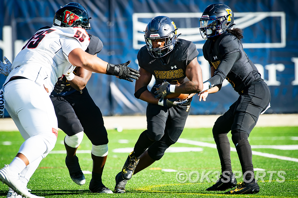 FOOTBALL: FRIENDSHIP 42, WOODSON 0; Knights explode for 42 straight points to overwhelm Warriors