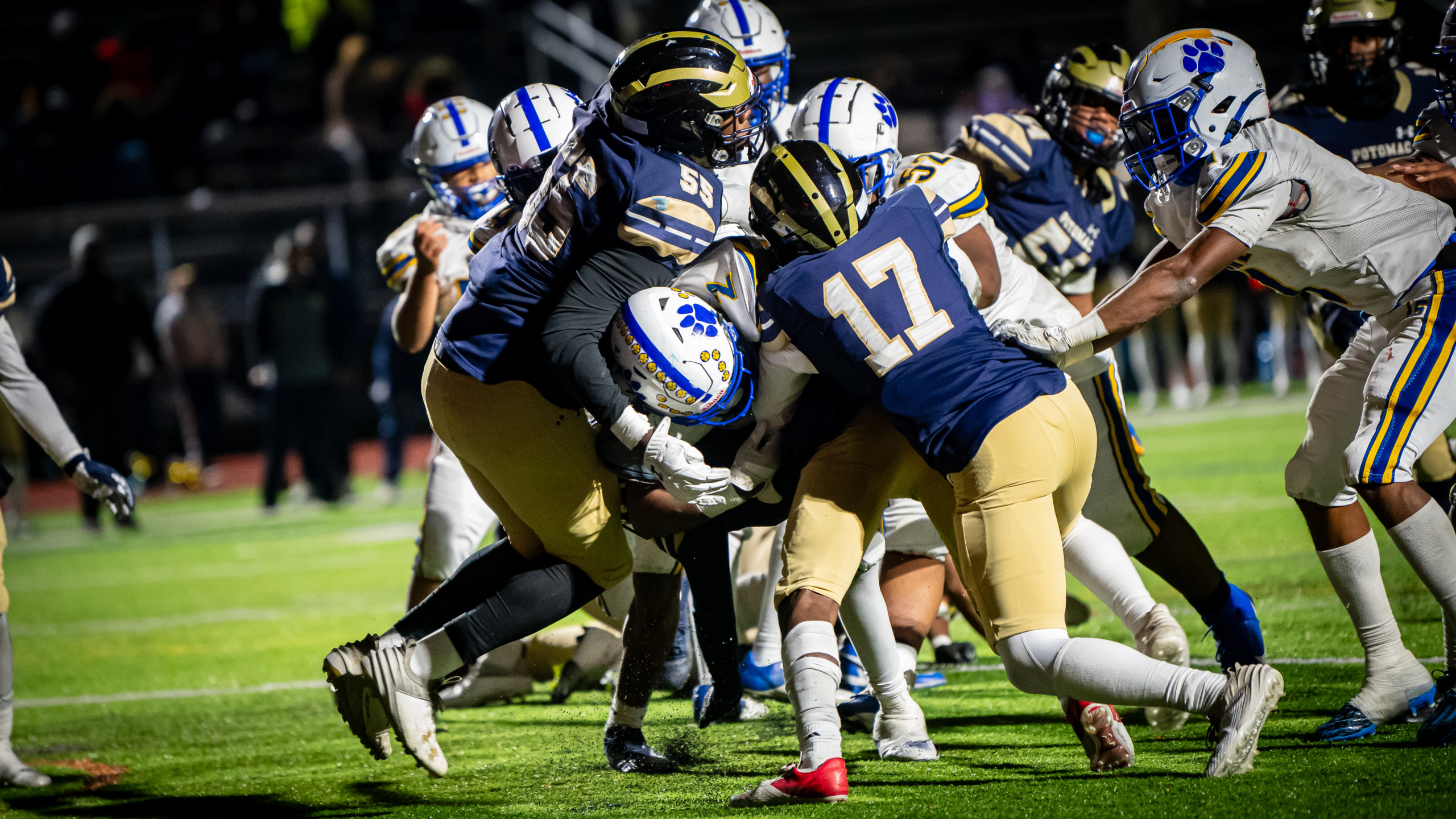 FOOTBALL: Potomac 27, Thomas Stone 21: Wolverines hold off Cougars