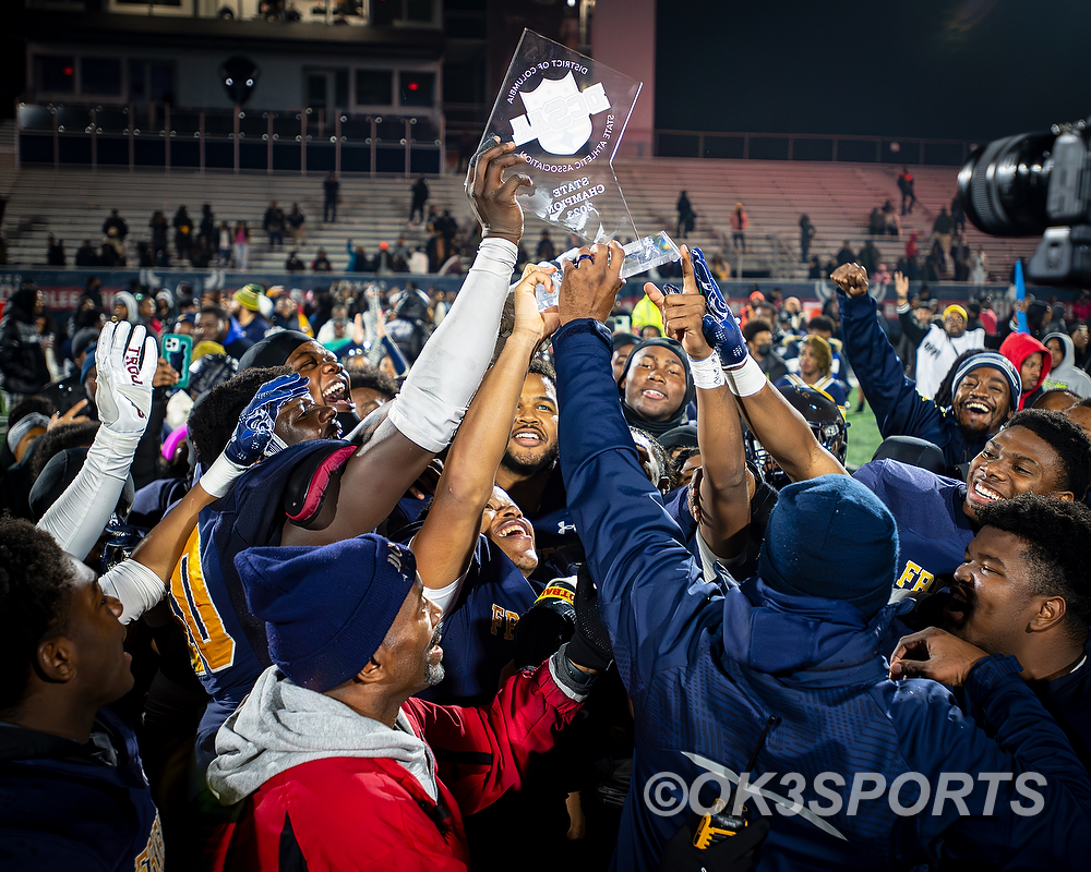 FOOTBALL: Friendship 25, Dunbar 13: Knights complete repeat state title with win over Dunbar in DCSAA Class AA State football