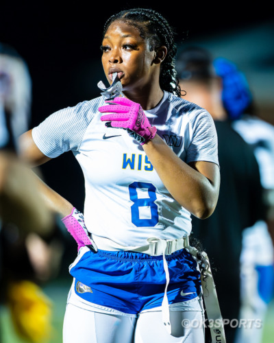 ‘Lady Pumas’, ‘Lady Rams’, ‘Dr Henry A. Wise High School’, ‘Suitland High School’, ‘flag football’, ‘girls flag football’, ‘Natalie Kelley’, ‘Kennedy Wyatt’, ‘Armani Truesdale’, ‘Nick Ferguson’, ‘OK3Sports’, ‘Wise vs Suitland’, ‘PG County flag football’