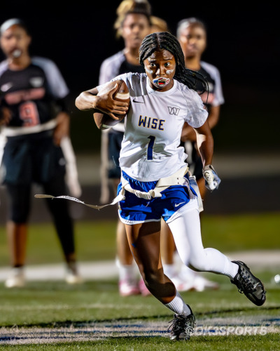 ‘Lady Pumas’, ‘Lady Rams’, ‘Dr Henry A. Wise High School’, ‘Suitland High School’, ‘flag football’, ‘girls flag football’, ‘Natalie Kelley’, ‘Kennedy Wyatt’, ‘Armani Truesdale’, ‘Nick Ferguson’, ‘OK3Sports’, ‘Wise vs Suitland’, ‘PG County flag football’