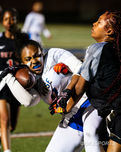 ‘Lady Pumas’, ‘Lady Rams’, ‘Dr Henry A. Wise High School’, ‘Suitland High School’, ‘flag football’, ‘girls flag football’, ‘Natalie Kelley’, ‘Kennedy Wyatt’, ‘Armani Truesdale’, ‘Nick Ferguson’, ‘OK3Sports’, ‘Wise vs Suitland’, ‘PG County flag football’