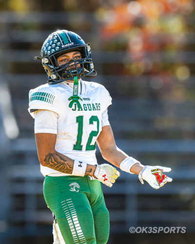 Flowers Jaguars, Suitland Rams, Flowers vs Suitland playoff, Forestville MD, high school football, Maryland playoffs, postseason football, Kodi Gardner Jr, Damieon Butler Jr, T Saunders Sr, Eliezer Johnson Jr, Isaac Freeman Jr, C Durandisse So, Isaiah Keys Jr, Tyger Williams Jr, Gabriel Amadi Jr, Jordan Williams Sr, Flowers football 2025, Suitland football 2025, rushing touchdown, passing touchdown, interception, sack, defensive stops, playoff game coverage, OK3Sports
