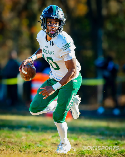 Flowers Jaguars, Suitland Rams, Flowers vs Suitland playoff, Forestville MD, high school football, Maryland playoffs, postseason football, Kodi Gardner Jr, Damieon Butler Jr, T Saunders Sr, Eliezer Johnson Jr, Isaac Freeman Jr, C Durandisse So, Isaiah Keys Jr, Tyger Williams Jr, Gabriel Amadi Jr, Jordan Williams Sr, Flowers football 2025, Suitland football 2025, rushing touchdown, passing touchdown, interception, sack, defensive stops, playoff game coverage, OK3Sports