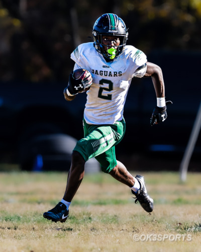 Flowers Jaguars, Suitland Rams, Flowers vs Suitland playoff, Forestville MD, high school football, Maryland playoffs, postseason football, Kodi Gardner Jr, Damieon Butler Jr, T Saunders Sr, Eliezer Johnson Jr, Isaac Freeman Jr, C Durandisse So, Isaiah Keys Jr, Tyger Williams Jr, Gabriel Amadi Jr, Jordan Williams Sr, Flowers football 2025, Suitland football 2025, rushing touchdown, passing touchdown, interception, sack, defensive stops, playoff game coverage, OK3Sports