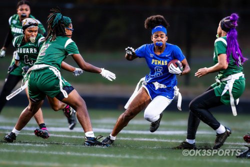 Wise Lady Pumas, Flowers Lady Jaguars, Natalie Kelley, Kennedy Wyatt, Armani Tuesday, Nick Ferguson, PG County Flag Football, High School Flag Football, OK3Sports, Olen Kelley III, Upper Marlboro, Maryland, Parkdale Lady Eagles, 2025 PG County Playoffs