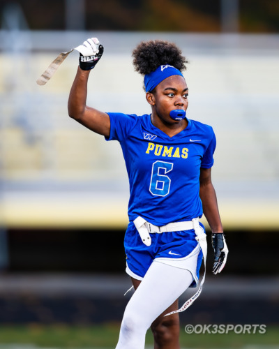 Wise Lady Pumas, Flowers Lady Jaguars, Natalie Kelley, Kennedy Wyatt, Armani Tuesday, Nick Ferguson, PG County Flag Football, High School Flag Football, OK3Sports, Olen Kelley III, Upper Marlboro, Maryland, Parkdale Lady Eagles, 2025 PG County Playoffs