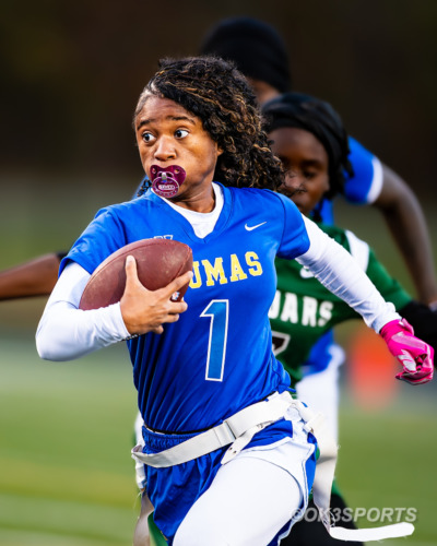 Wise Lady Pumas, Flowers Lady Jaguars, Natalie Kelley, Kennedy Wyatt, Armani Tuesday, Nick Ferguson, PG County Flag Football, High School Flag Football, OK3Sports, Olen Kelley III, Upper Marlboro, Maryland, Parkdale Lady Eagles, 2025 PG County Playoffs
