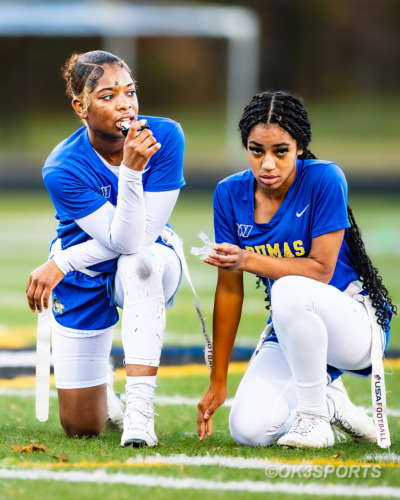 Wise Lady Pumas, Flowers Lady Jaguars, Natalie Kelley, Kennedy Wyatt, Armani Tuesday, Nick Ferguson, PG County Flag Football, High School Flag Football, OK3Sports, Olen Kelley III, Upper Marlboro, Maryland, Parkdale Lady Eagles, 2025 PG County Playoffs
