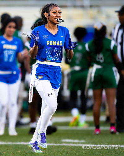 Wise Lady Pumas, Flowers Lady Jaguars, Natalie Kelley, Kennedy Wyatt, Armani Tuesday, Nick Ferguson, PG County Flag Football, High School Flag Football, OK3Sports, Olen Kelley III, Upper Marlboro, Maryland, Parkdale Lady Eagles, 2025 PG County Playoffs
