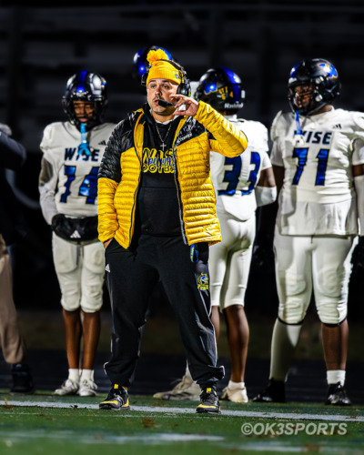 Dr. Henry A. Wise Jr. High School players celebrate during a dominant 63–0 win over Northwestern on November 1, 2025, in Hyattsville, Maryland. The Pumas combined a powerful offense and a strong defense to extend their winning streak.