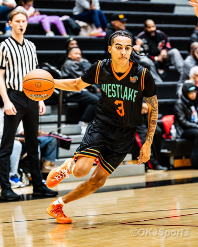 Westlake Wolverines varsity basketball players compete against Springbrook during a 43–42 home win in Waldorf Maryland. Photo by Olen Kelley III OK3Sports.