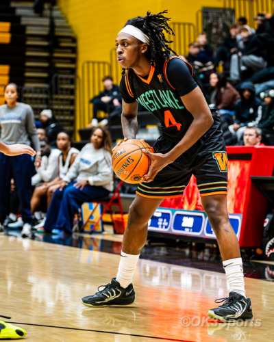 Westlake Wolverines varsity basketball players compete against Springbrook during a 43–42 home win in Waldorf Maryland. Photo by Olen Kelley III OK3Sports.