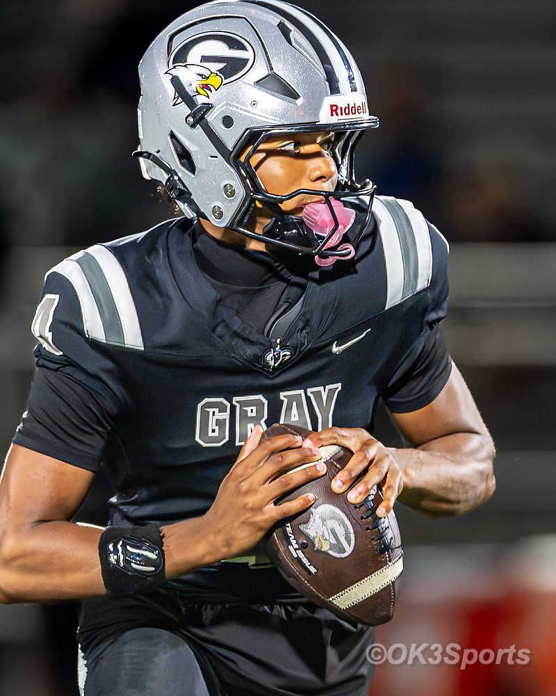 Gray Collegiate quarterback Xavier Wright, OK3Sports Player of the Game